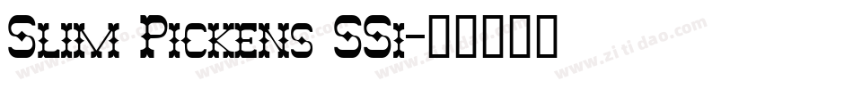 Slim Pickens SSi字体转换